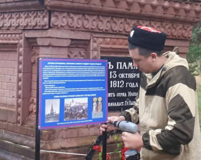 Мемориал "Дело под Медынью" сохраняется казаками.