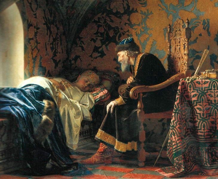 Григорий Седов. «Иван Грозный любуется на Василису Мелентьеву», 1875 год.